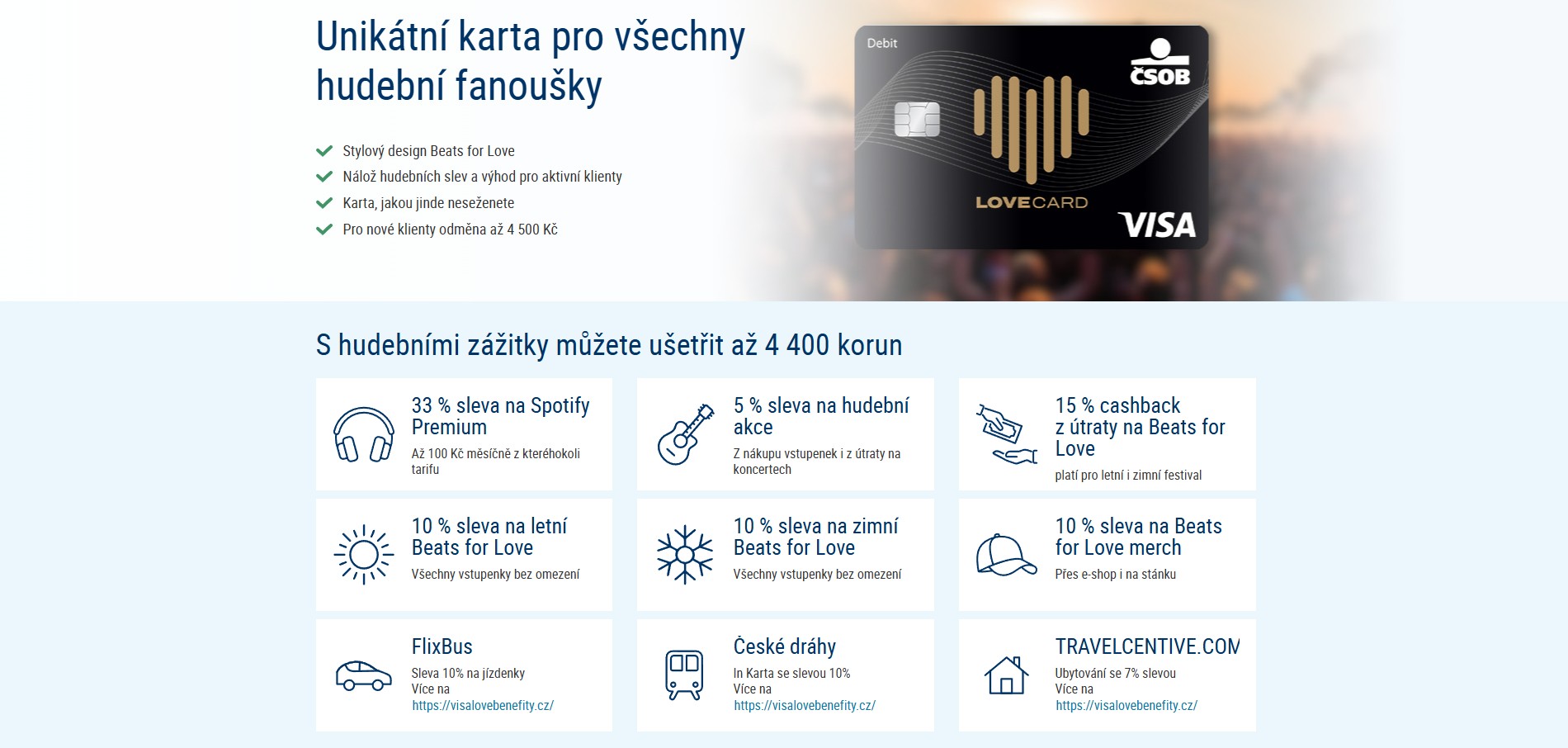 Hudební léto i zima s ČSOB: Nová kampaň přináší slevy na Spotify, festivaly a koncerty