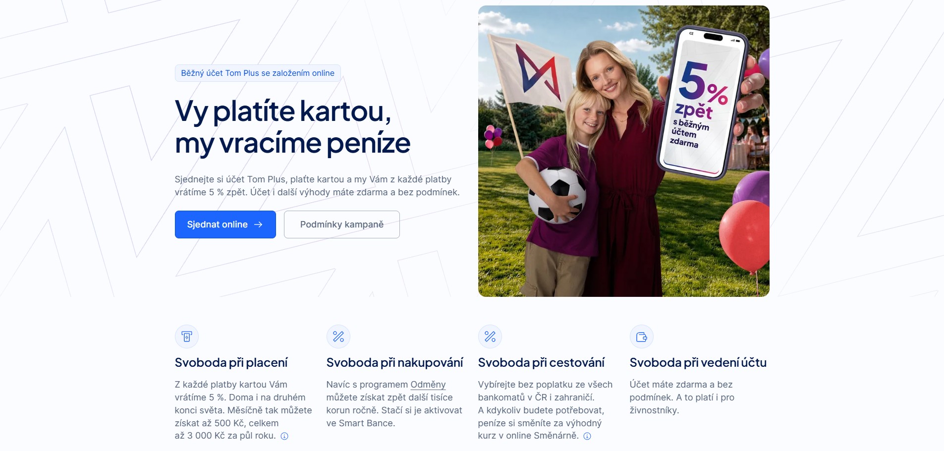 MONETA spustila akci pro nové klienty: Nabízí 5 % cashback z plateb kartou a bonus až 3 000 Kč